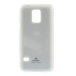 Силиконов гръб ТПУ MERCURY за Samsung Galaxy S5 Mini G800 бял